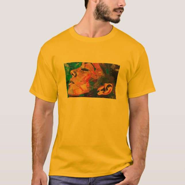 Camiseta Camisa-T de abstrato (Frente)