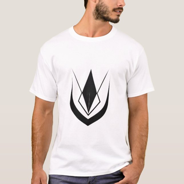 Camiseta Camisa-T de Abstrato Geométrica Moderna (Frente)