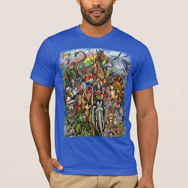 Camiseta Camisa-T de Animais (Frente)