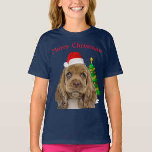 Camiseta Camisa-T de animais de Natal bonitos
