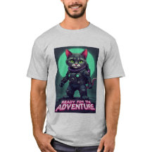 Camisa-T de Astronauta de Gato Gato Gato - Pronta 