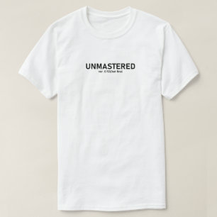 Camiseta Camisa-T de áudio não dominada - Estilo de falha c
