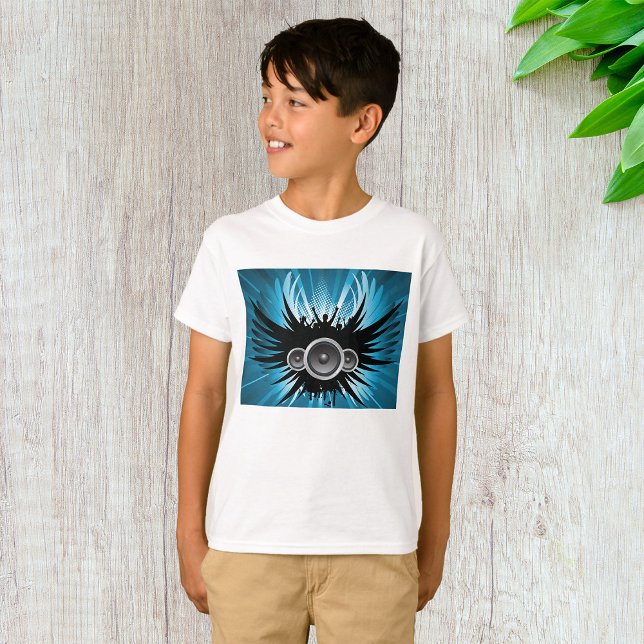 Camiseta Camisa-T de Auto-falantes-Rocking (Criador carregado)