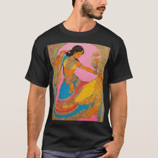 Camiseta Camisa-T de bailarino antigo da Índia