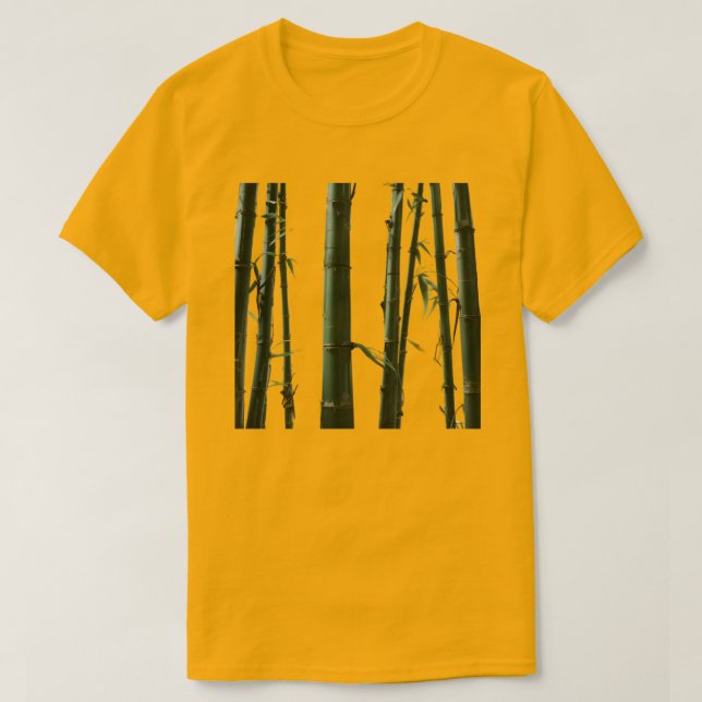 Camiseta Camisa-T de Bambu Exótica (Frente do Design)