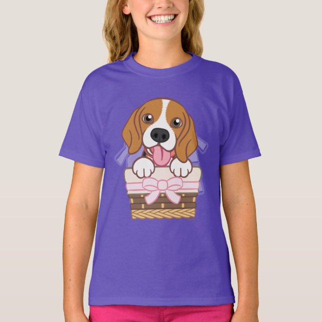 Camiseta Camisa-T de Beagle Puppy (Frente)