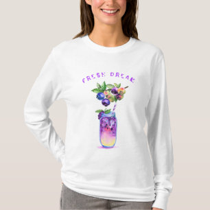 Camiseta Camisa-T de Bebida de Aroma Fresca - Texto Persona