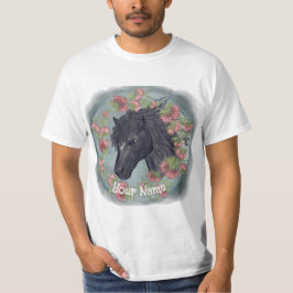 Camiseta Camisa-T de Bellflower Black Horse
