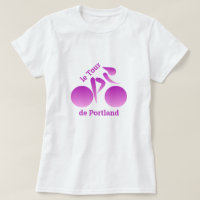 Camisa-T de bicicleta cor-de-rosa