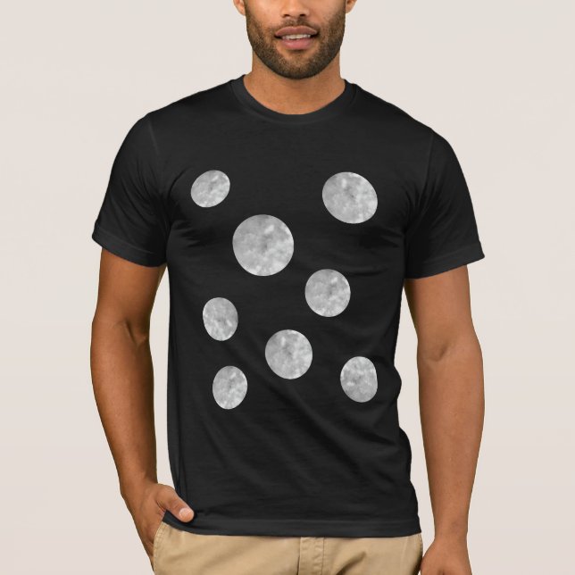Camiseta Camisa-T de Black and Silver Men (Frente)