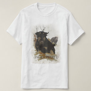 Camiseta Camisa-T de Caça Alemã (Jagdterrier)
