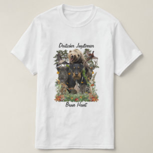 Camiseta Camisa-T de Caça Alemã (Jagdterrier)