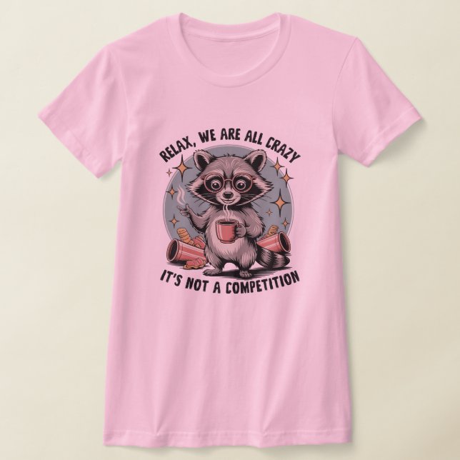 Camiseta Camisa-T de Café Louca (Postura )