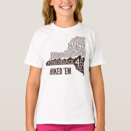 Camiseta Camisa-T de caminhada Adirondack High Peaks (Logot