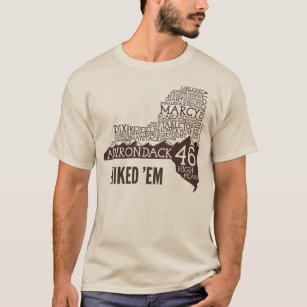 Camiseta Camisa-T de caminhada Adirondack High Peaks (Logot