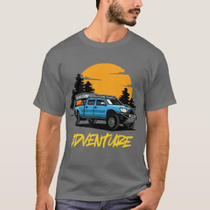 Camiseta Camisa-T De Caminhão De Aventura Fora Da Estrada