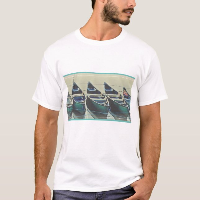 Camiseta Camisa-T de canoagem masculina (Frente)