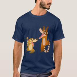 Camiseta Camisa-T de Cartoon Bonita e Joyful