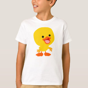 Camiseta Camisa-T de Cartoon Bonita Sorridente