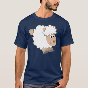 Camiseta Camisa-T de Cartoon Cortante Cortante