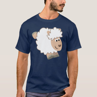 Camiseta Camisa-T de Cartoon Cortante Cortante