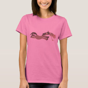 Camiseta Camisa-T de Cartoon de Cavalo com Swift