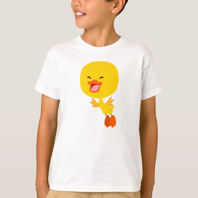Camiseta Camisa-T de Cartoon Voadora Bestial Crianças (Frente)