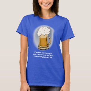 Camiseta Camisa-T de Cerveja Azul