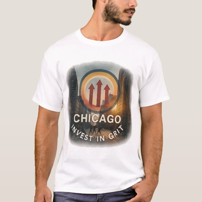 Camiseta Camisa-T de Chicago | Urbano Grit Calm Tee (Frente)