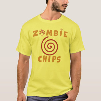 Camiseta Camisa-T de Chips Zombie