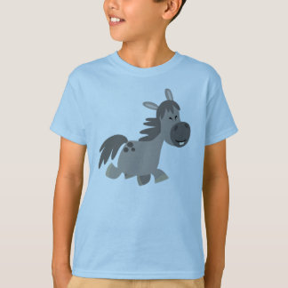 Camiseta Camisa-T de Cinza de Cartoon Bonita