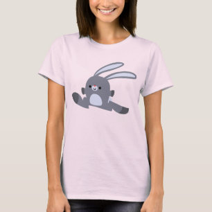 Camiseta Camisa-T de Coelho de Cartoon Coroa