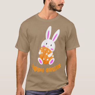 Camiseta Camisa-T De Coelho De Ovos De Páscoa De Hoppy