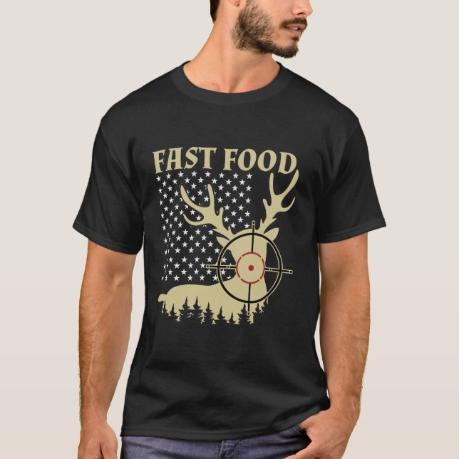Camiseta Camisa-T de Comida rápida / Camisa-veada (Frente)