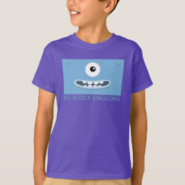 Camiseta Camisa-T de Crianças Azuis BBSS La Tee Dah