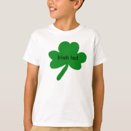Camiseta Camisa-T De Crianças De Shamrock Irlandês