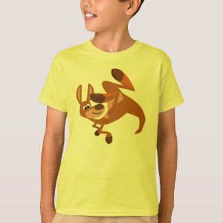 Camiseta Camisa-T de Crianças Somersault de Kangaroo