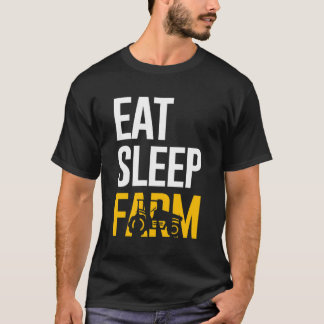 Camiseta Camisa-T de cultivo Come Fazenda de sono Longa Cap