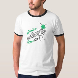 Camiseta Camisa-T de Damas Mantis - Engraçada Rezando Manti