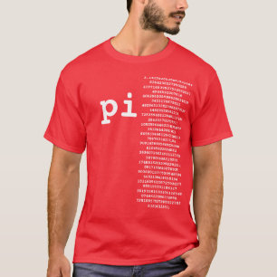 Camiseta Camisa-T De Design Engraçado Com legal Valor Pi