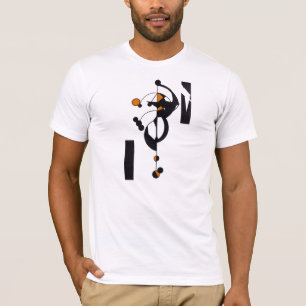 Camiseta Camisa-T de Design Geo Laranja
