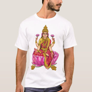 Camiseta Camisa-T de Deusa Lakshmi Men