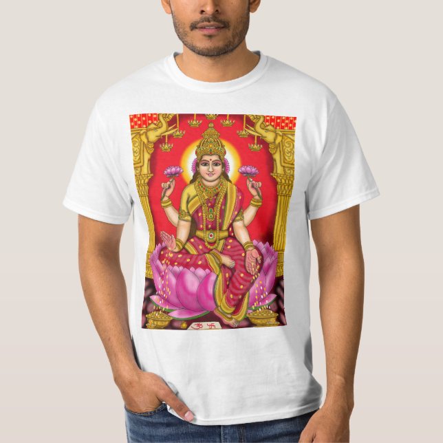 Camiseta Camisa-T de Deusa Lakshmi Men (Frente)