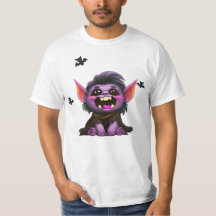 Camisa-T de Dia das Bruxas de Troll Bonito e Louco
