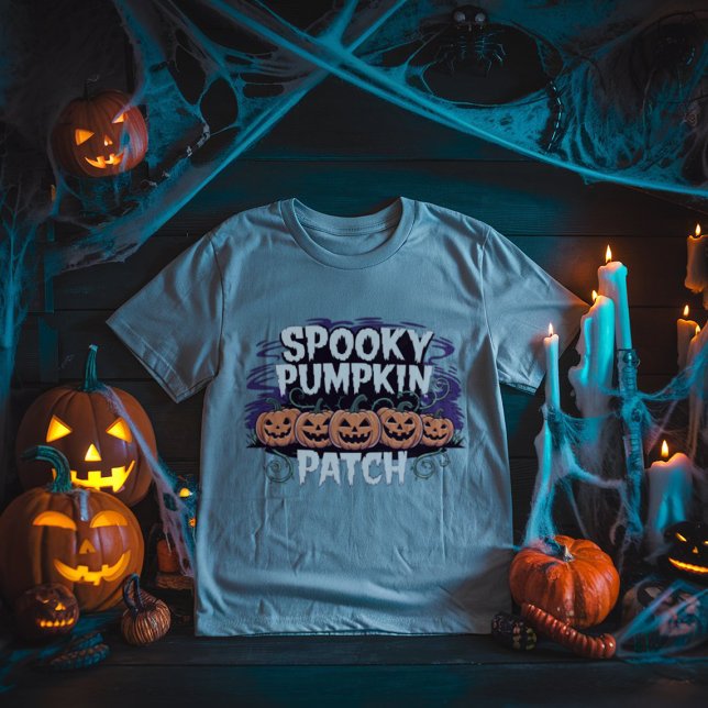 Camiseta Camisa-T de Dia das Bruxas Spookpkin (Criador carregado)