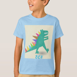 Camiseta Camisa-T de dinossauro bonito