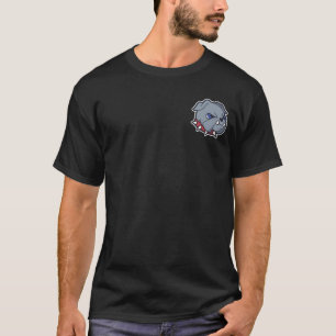 Camiseta Camisa-T de Divisão do Bulldog