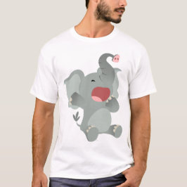 Camiseta Camisa-T de elefante infantil com sabor doce