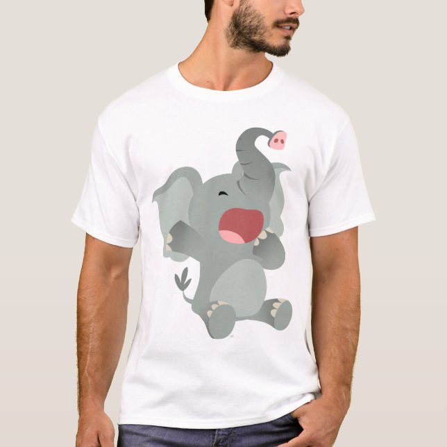 Camiseta Camisa-T de elefante infantil com sabor doce (Frente)
