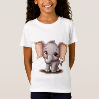 Camiseta Camisa-T de Elefante para Bebês - Criança de Orelh